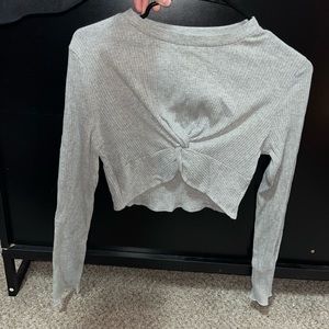 long sleeve crop top